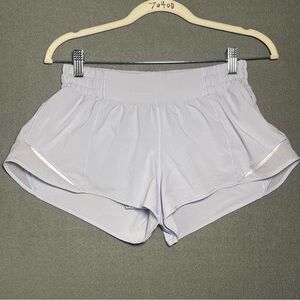 Lululemon Running Shorts Size 8 Light Purple Mesh Trim Lined